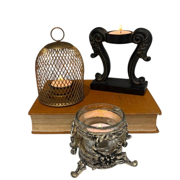 3 Vintage Unique Candle Holders - Picture 13 of 13